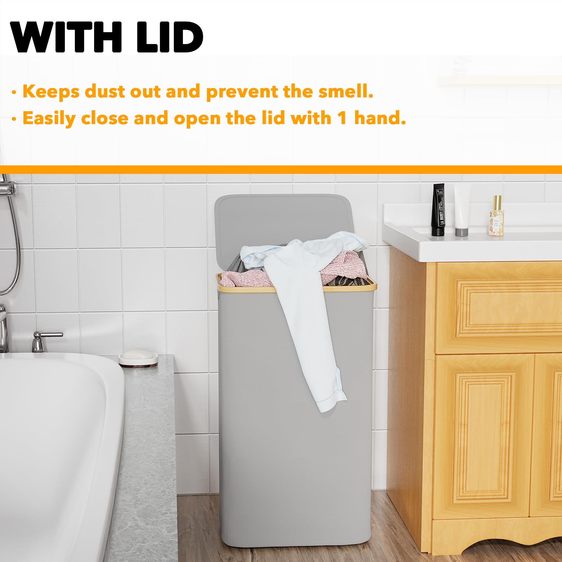 SpaceAid 29-inch tall profile fits narrow spaces in bedrooms.