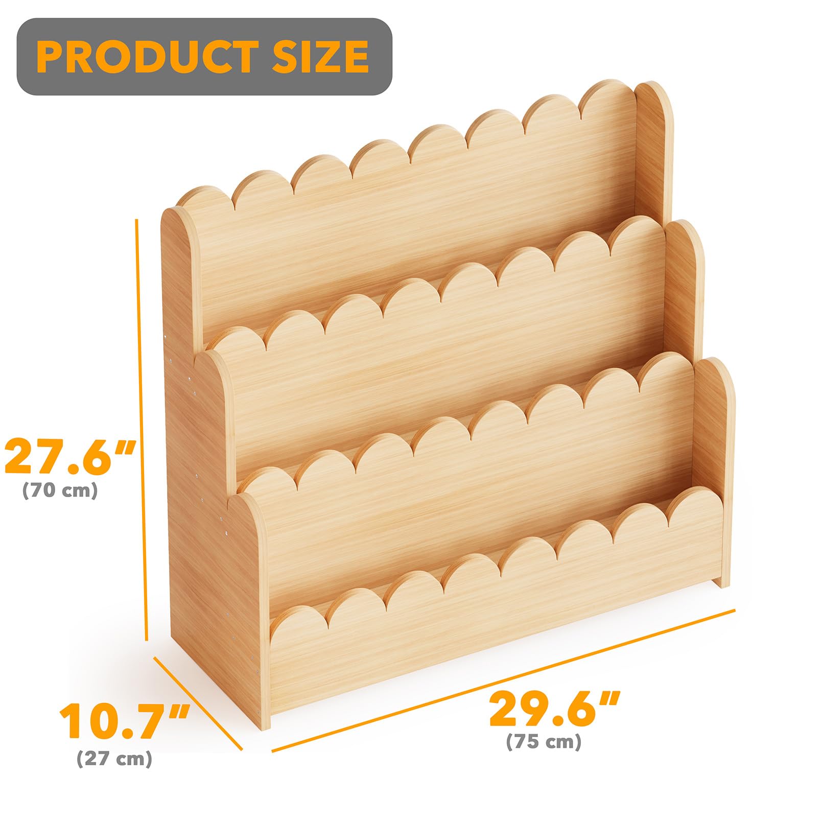 SpaceAid Montessori bookshelf in nursery blends with cozy learning corners.