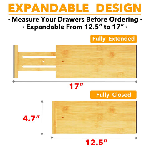 SpaceAid divider with non-slip end pads keeps drawers in place