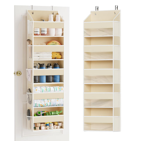 SpaceAid over-the-door organizer with front pockets for quick access