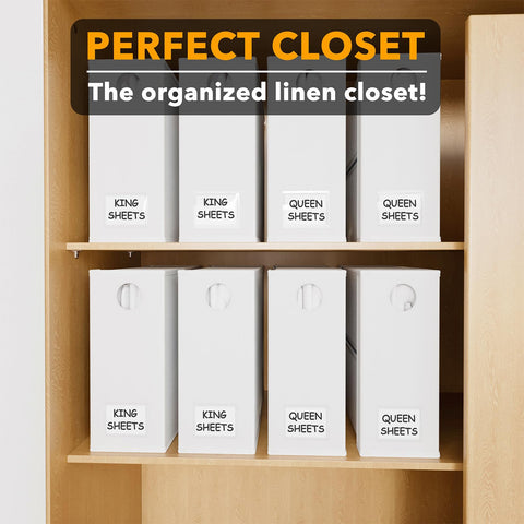 SpaceAid queen and king sheet set holder keeps bedding neatly organized