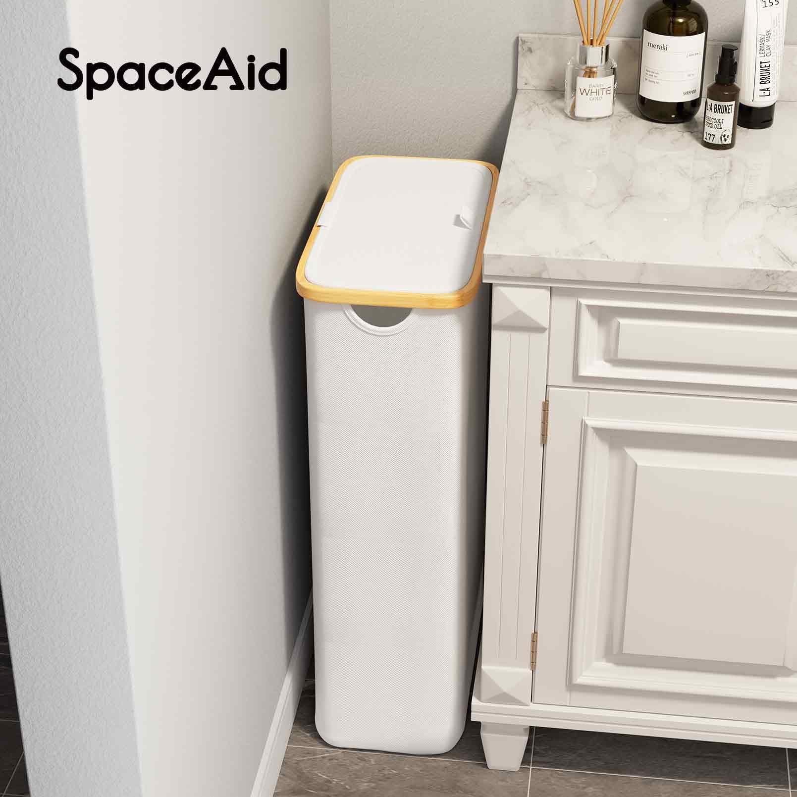 SpaceAid Slim collapsed flat for compact off-season storage