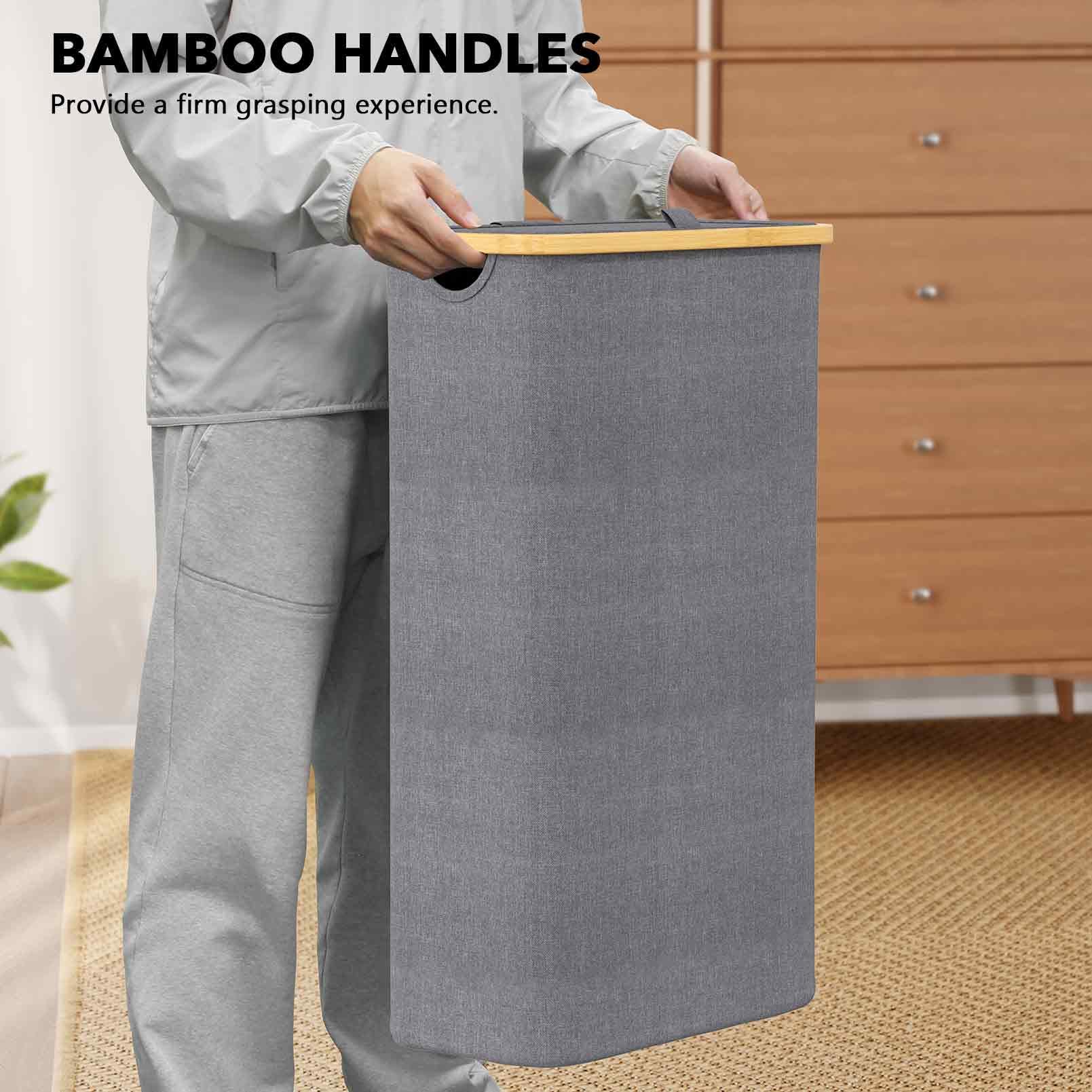SpaceAid Slim Laundry Hamper used for toy storage in a dorm and small spaces