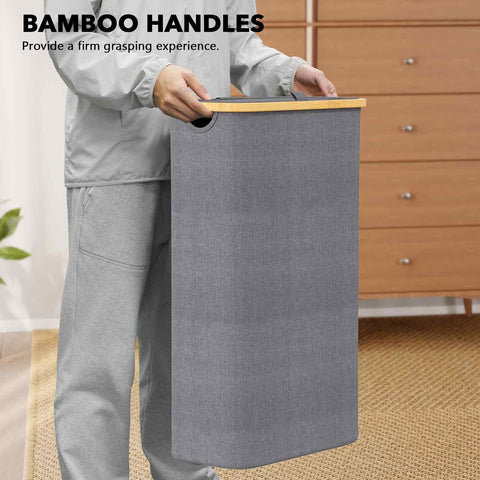 SpaceAid Slim Laundry Hamper used for toy storage in a dorm and small spaces