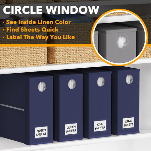 SpaceAid sturdy fabric construction ensuring durable linen closet storage.