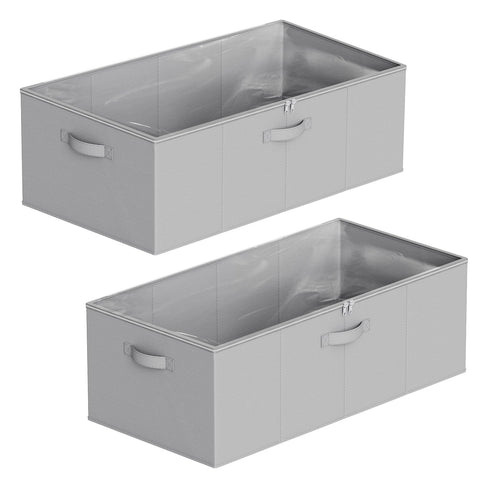 SpaceAid sturdy fabric under-bed bin supporting seasonal items safely.
