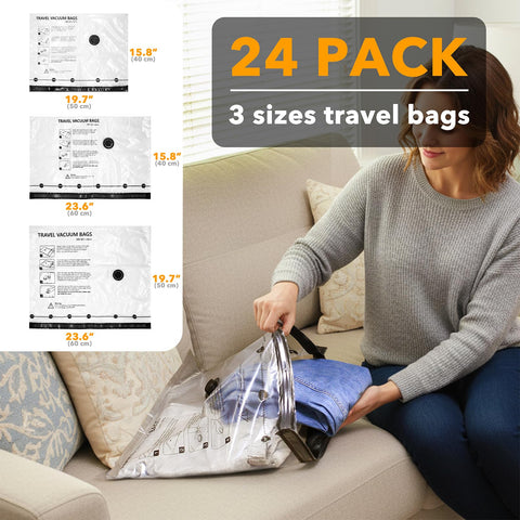 SpaceAid bags use thick PA and PE material to protect clothing
