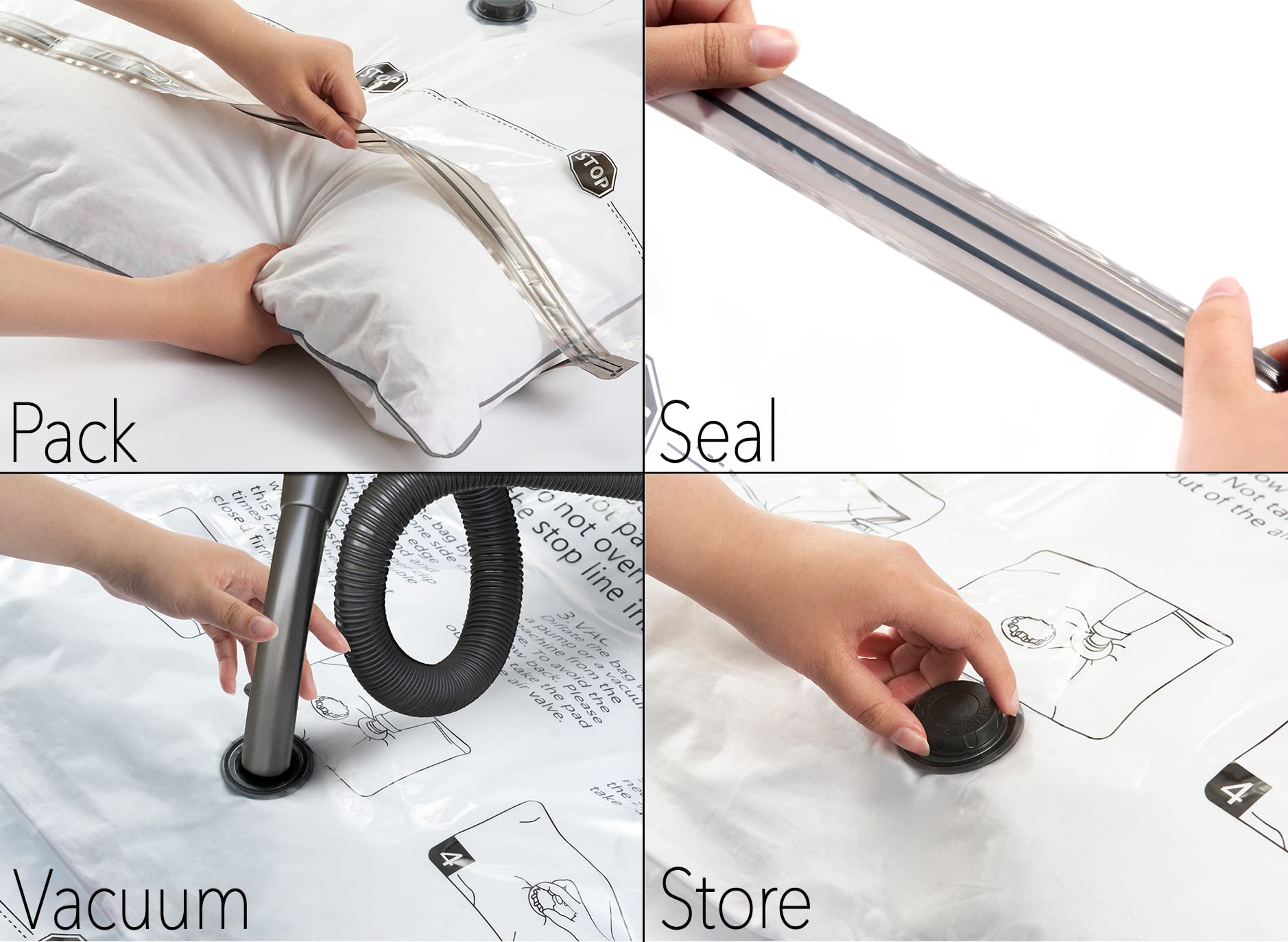 SpaceAid travel roll bag shows compact packing without vacuuming; handy on trips.