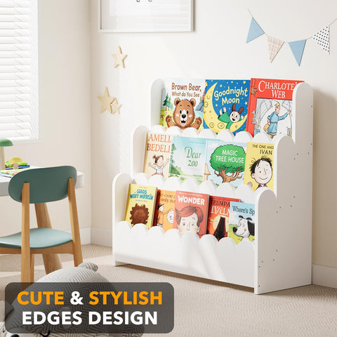 Durable wooden construction suited for busy kids' rooms.