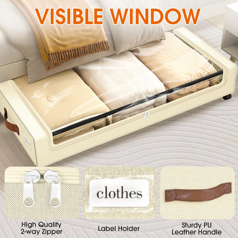 SpaceHacks foldable under-bed storage design that saves space when not in use.