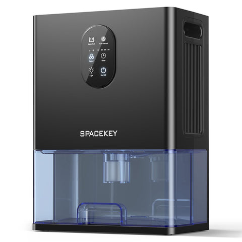 Spacekey dehumidifier ideal for bathroom, bedroom, basement and RV.