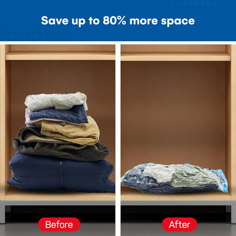 Spacesaver vacuum bags for blankets maximize closet space and simplify seasonal storage.