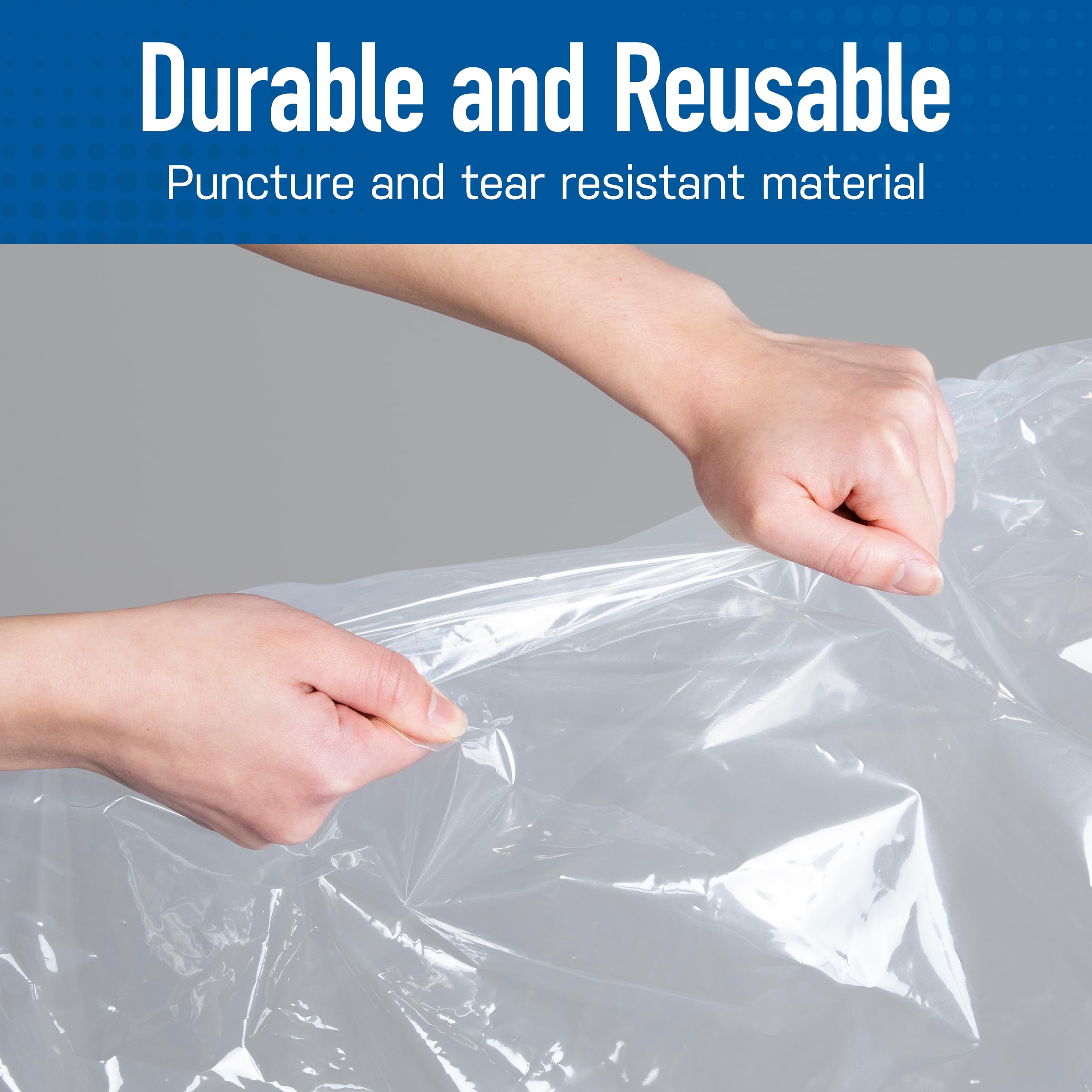 Spacesaver durable bags are reusable and great for moving or dorm storage.