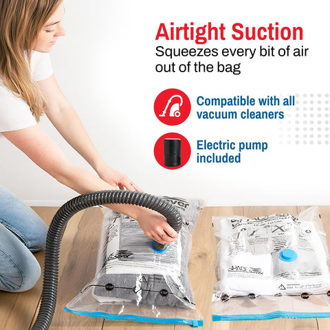 Spacesaver durable vacuum bags resist tearing during repeated use.