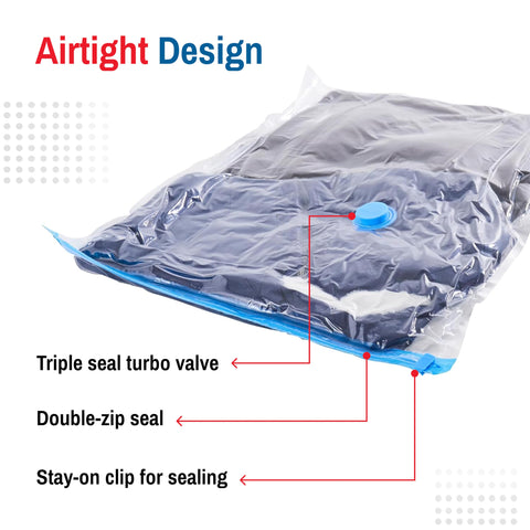 Spacesaver free travel pump included for easy on-the-go packing