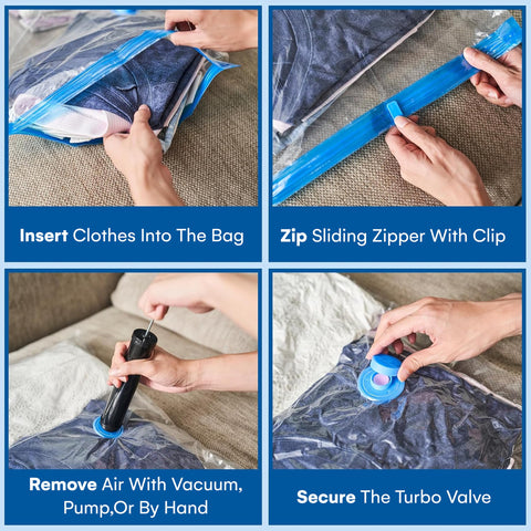 Spacesaver multi-size set covers 5S, 5M, 5L and 5XL storage.