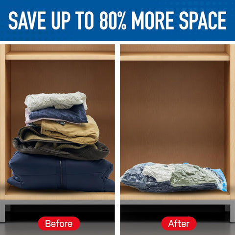 Spacesaver travel and dorm storage solution keeps luggage organized.