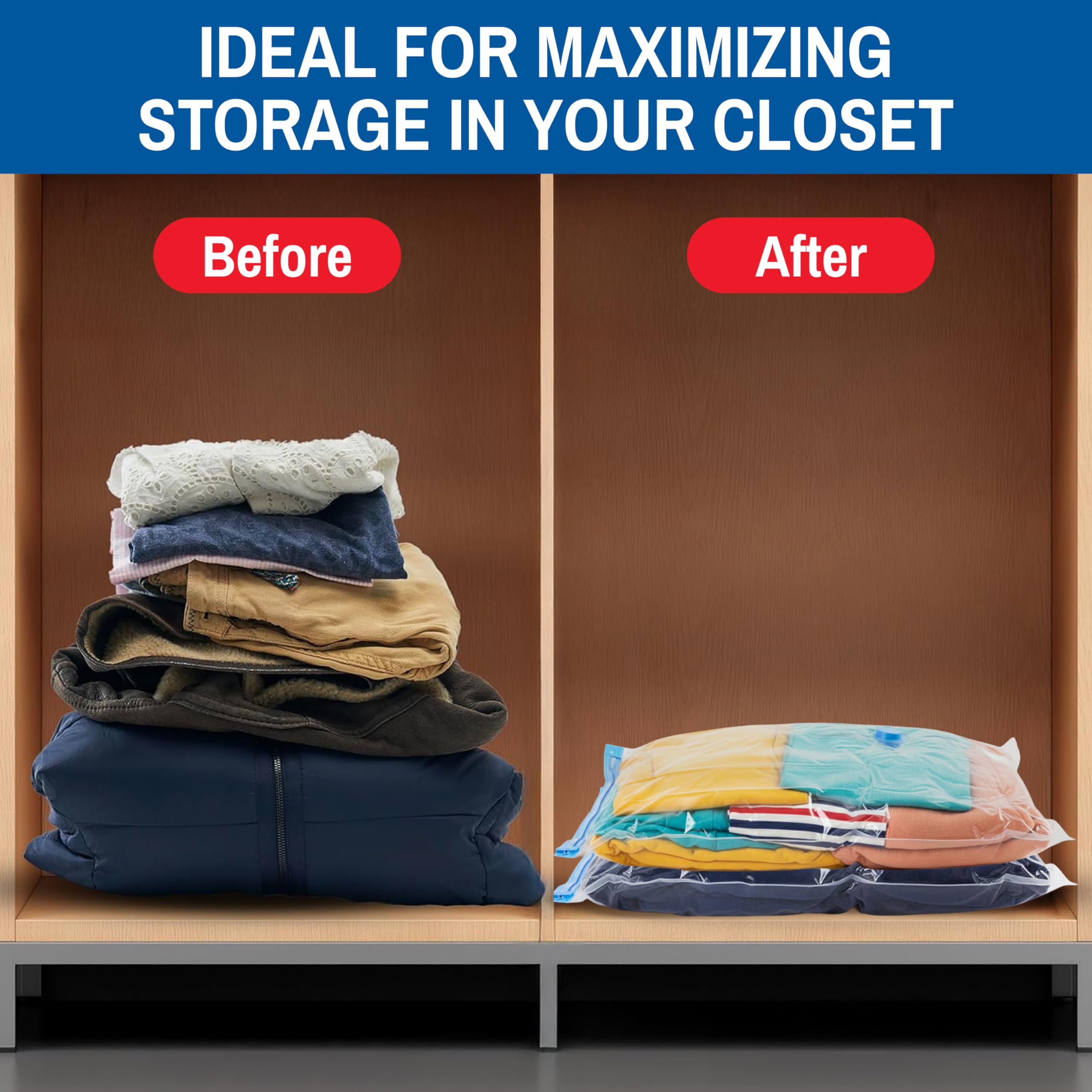 Spacesaver bags are ideal for travel, moving, and dorm storage