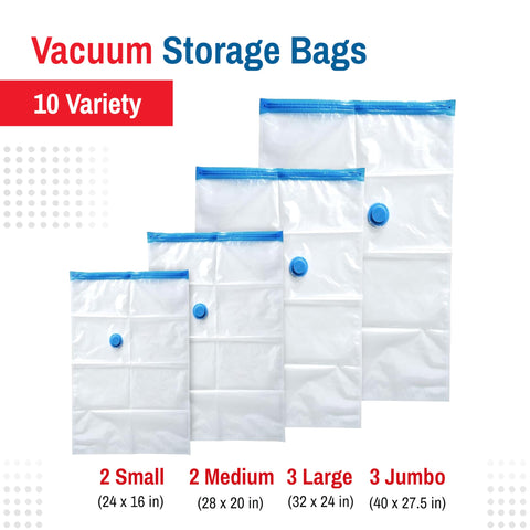 Spacesaver 2M medium bags perfect for everyday clothing.