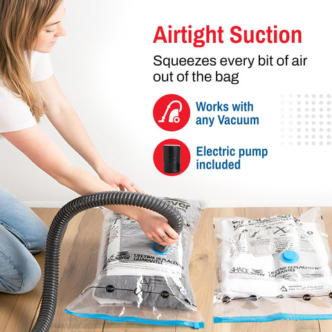 Spacesaver 3L large bags for bulky blankets and sheets.