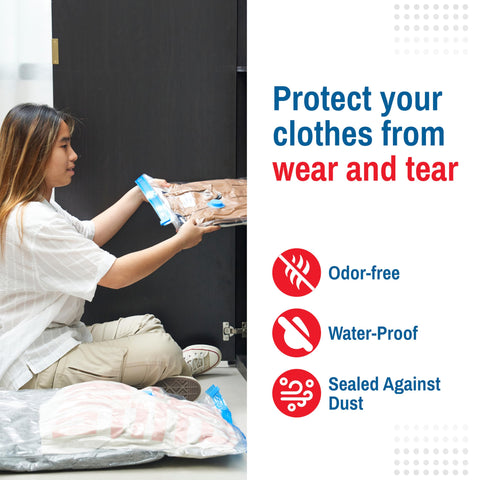 Spacesaver vacuum bags for travel illustrate compact packing for bags and luggage.