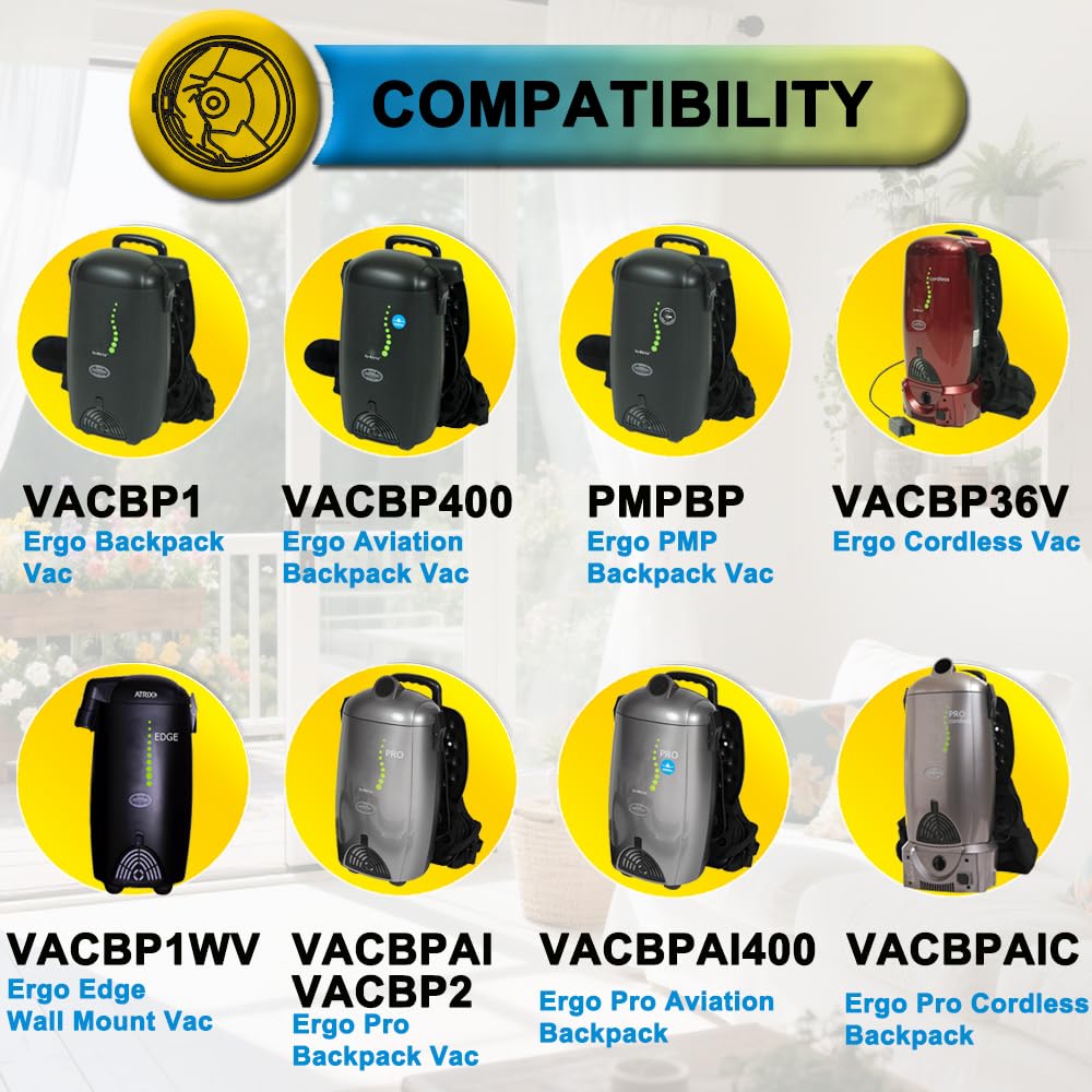 SpaceTent ATRX-Ergo bags securely fit ERGO models and improve dust containment.