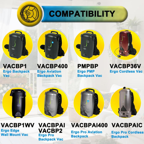 SpaceTent ATRX-Ergo bags securely fit ERGO models and improve dust containment.