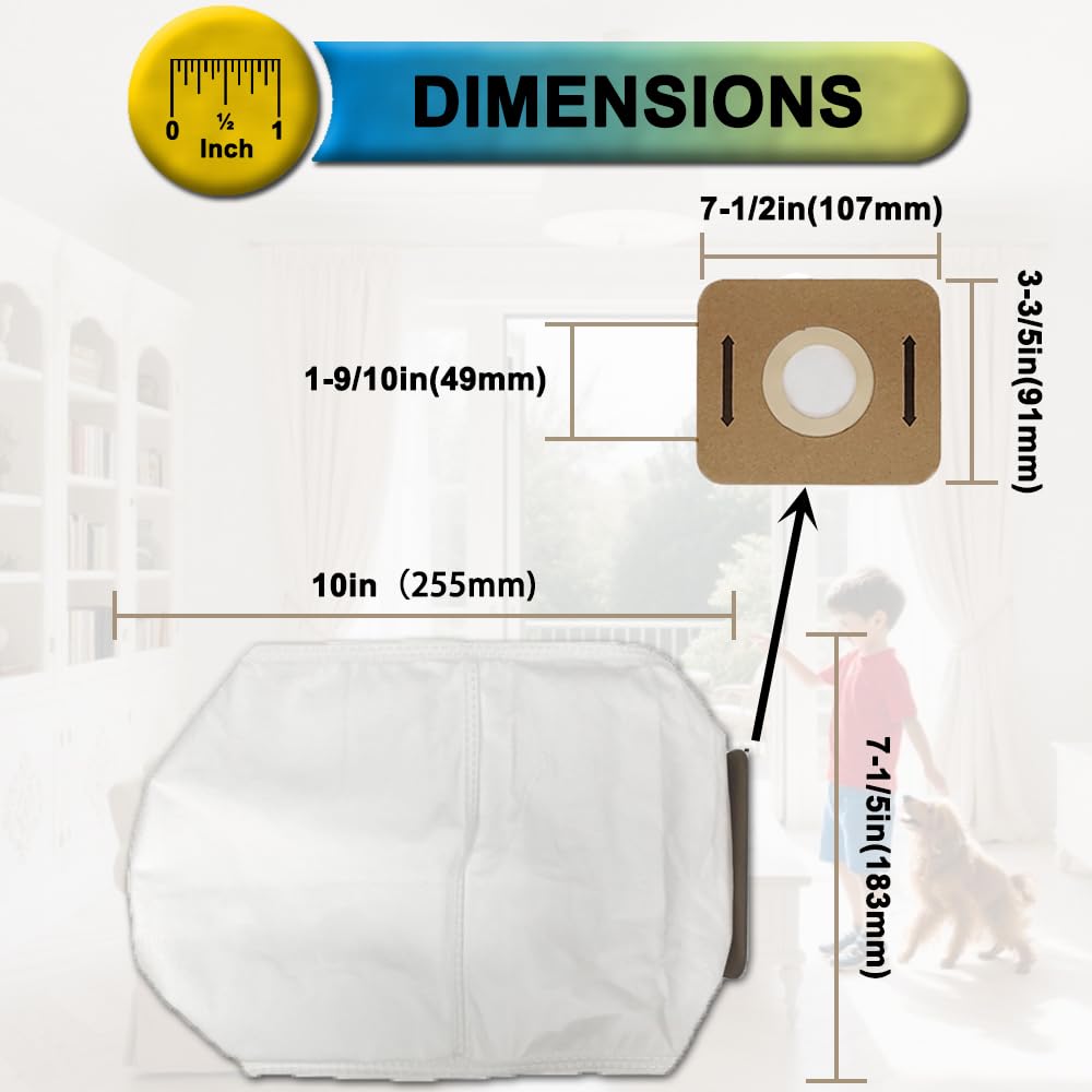 SpaceTent durable polypropylene bags for long-lasting filtration of fine dust and micro particles.