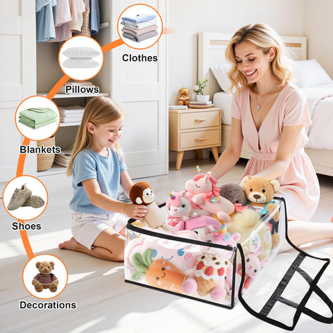 SpaceTrove closet and under-bed storage bags maximize space usage and accessibility.