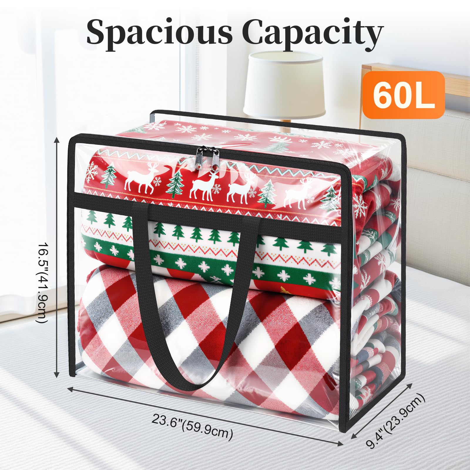 SpaceTrove heavy-duty handles and zippers ensure secure closing during moves.