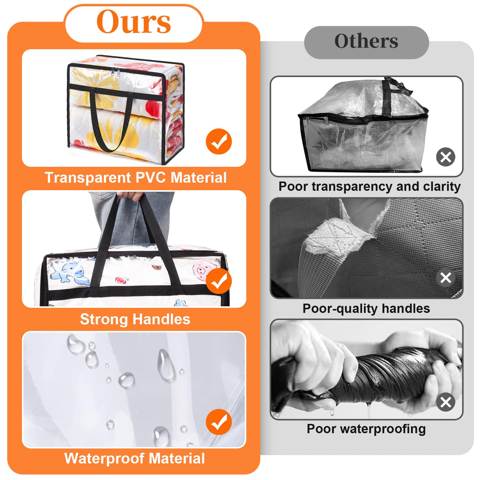 SpaceTrove heavy-duty handles make transporting blankets and toys effortless