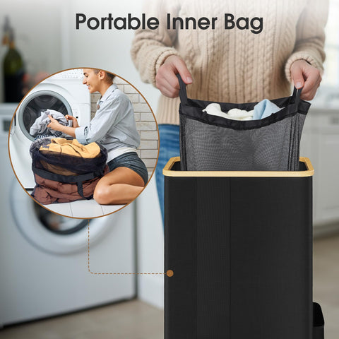 SpaceTrove removable inner bag helps manage odors between washes