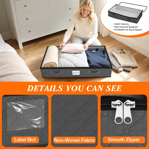SpaceWhisper soft fabric storage keeps contents breathable and protected.