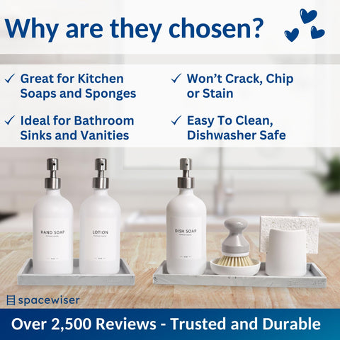 Spacewiser dishwasher-safe trays simplify cleaning after meals