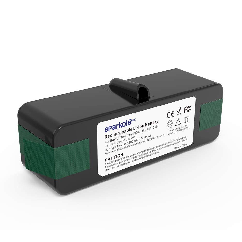 SPARKOLE 5200mAh Roomba battery pack improves runtime for daily cleanups