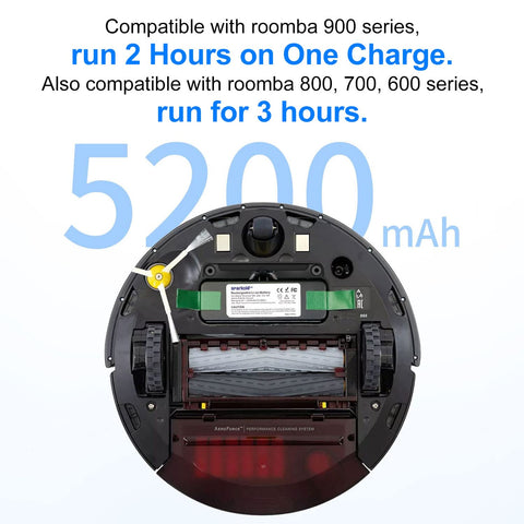 SPARKOLE Roomba 900-series compatibility image shows broad model support for replacements