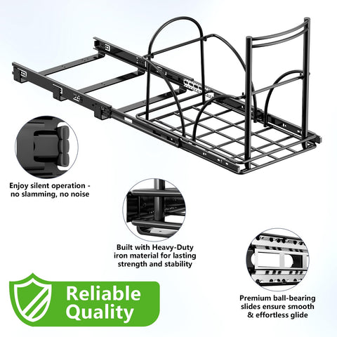 SPAXMAXTER soft-close ball-bearing slides ensure quiet operation