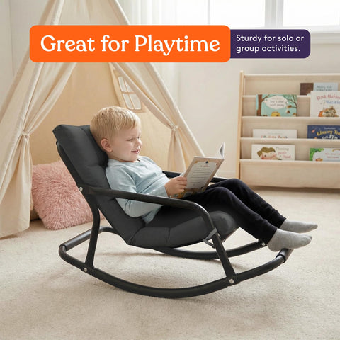 Special Supplies sensory tufted rocking chair back support provides comfortable seating during longer sessions