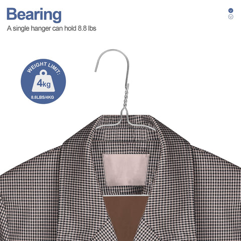 SPECILITE 16.7-inch Hangers designed for standard sizes and versatile wardrobe use.