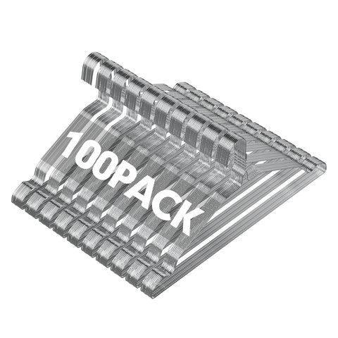 SPECILITE 16-inch chrome metal hanger for sturdy closet organization.