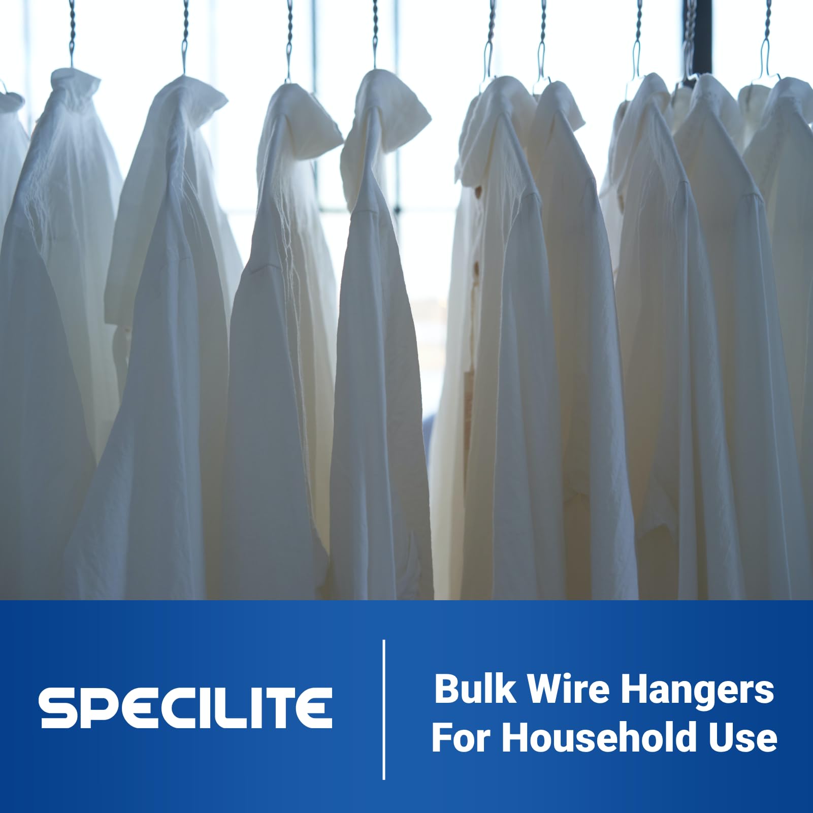 SPECILITE coat and shirt hangers keep garments wrinkle-free