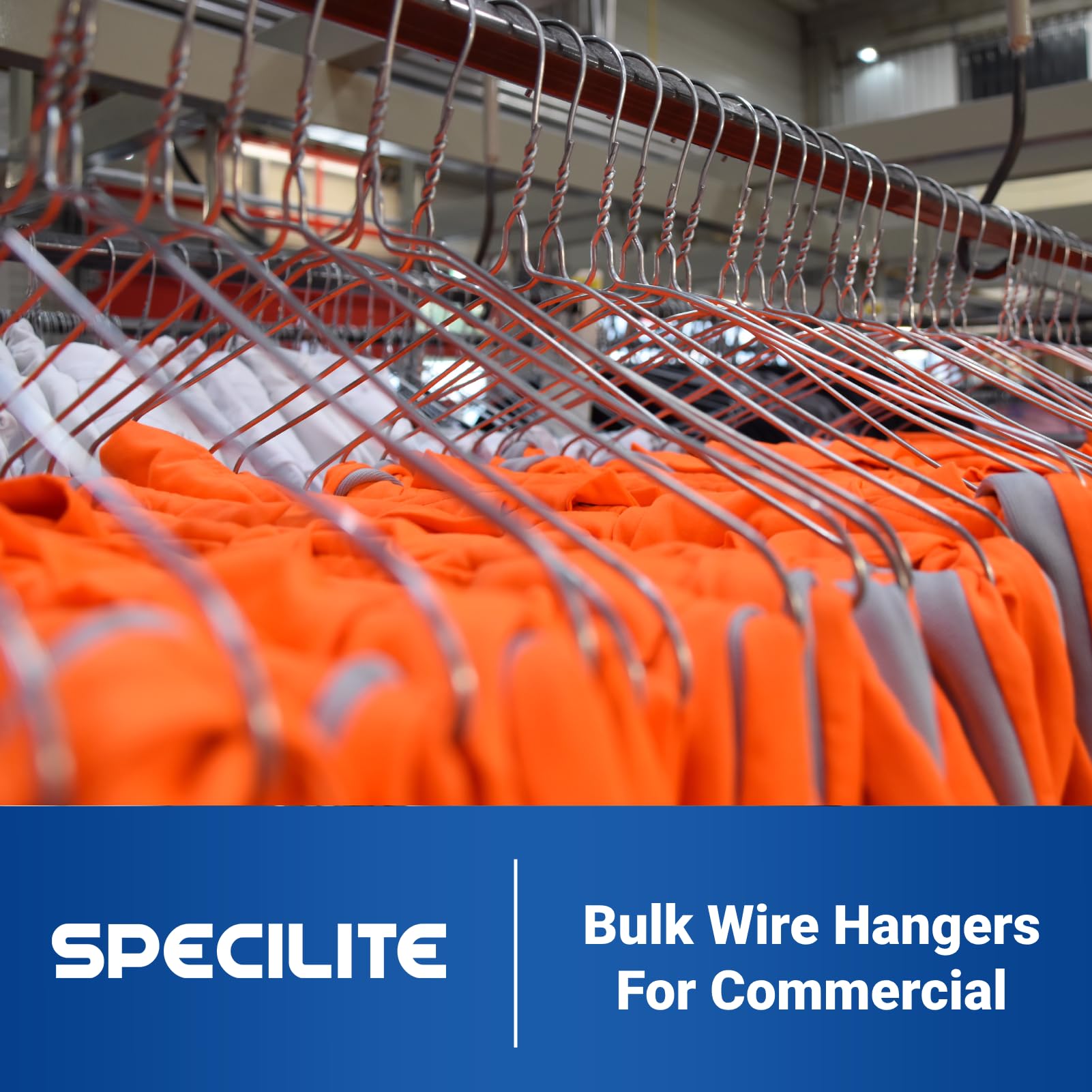 SPECILITE Universal-fit Hangers suitable for coats, shirts, pants, and skirts.