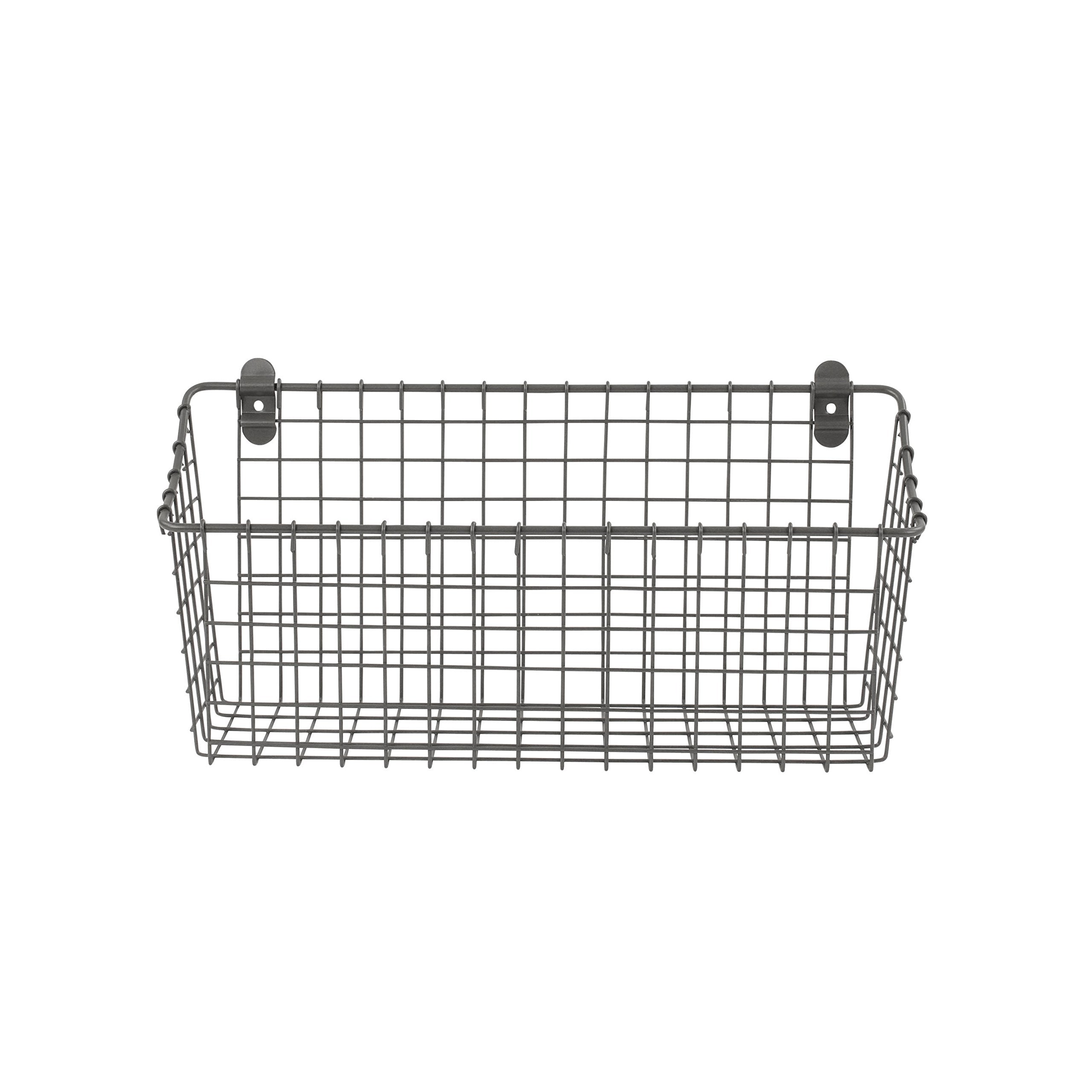 Spectrum Extra Large Wire Wall Mount Bathroom Essentials keeps towels and toiletries within reach