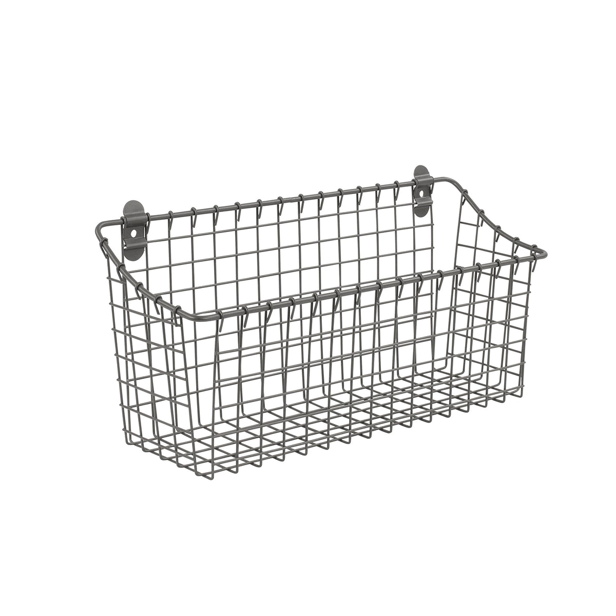Spectrum Extra Large Wire Wall Mount Front View shows easy access for towels and snacks