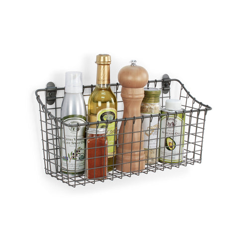 Spectrum Extra Large Wire Wall Mount Spacious Capacity helps declutter countertops
