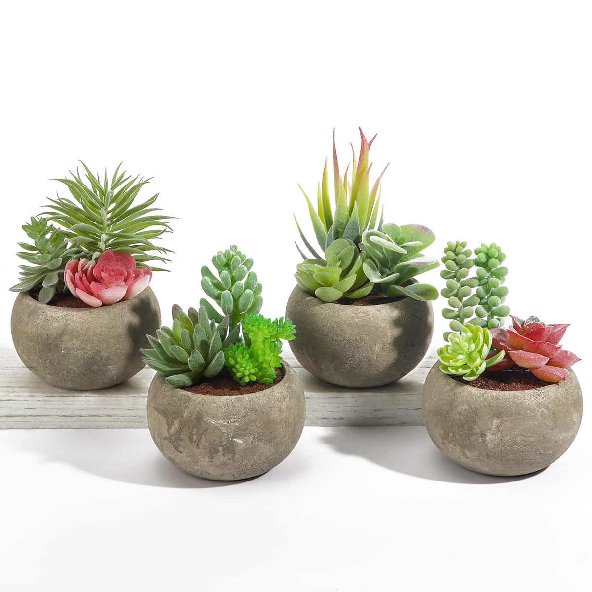 SPEPLA artificial succulents in pots add vibrant, low-maintenance home decor.