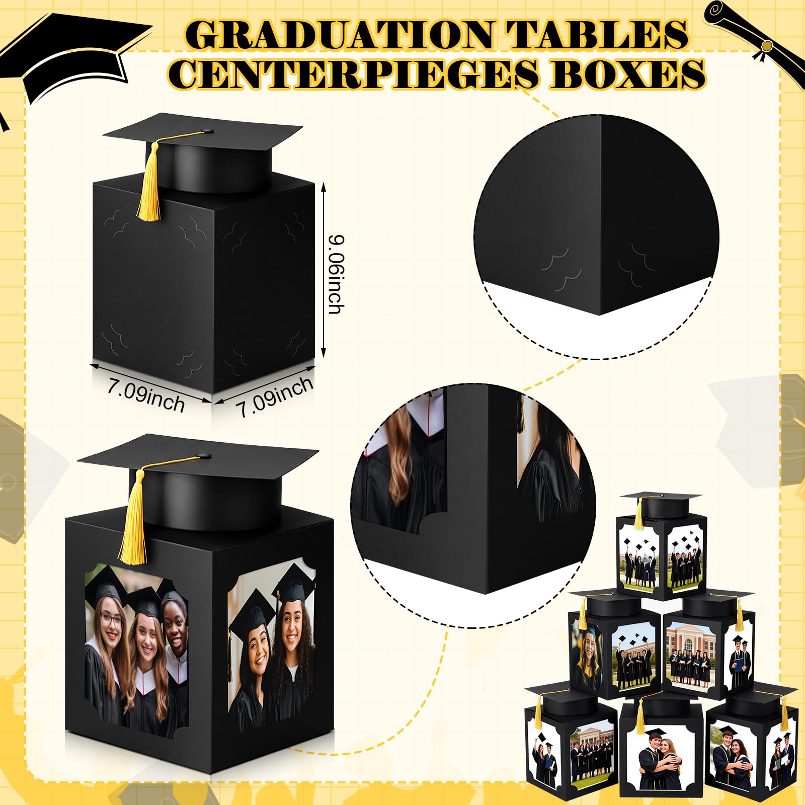 Spiareal four-sided display lets guests view memories from any angle.