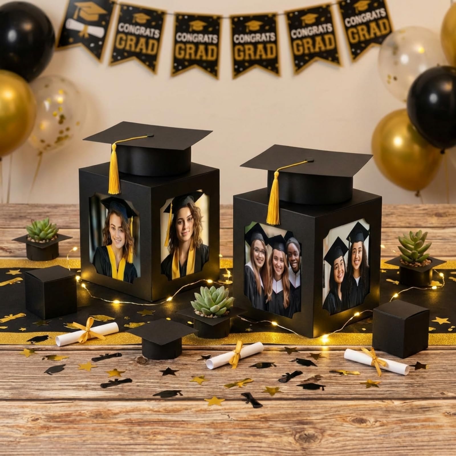 Spiareal lightweight, portable design folds flat for easy storage after celebrations.