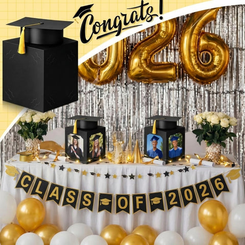 Spiareal graduation photo box hat packaging, a stylish gift idea for grads.