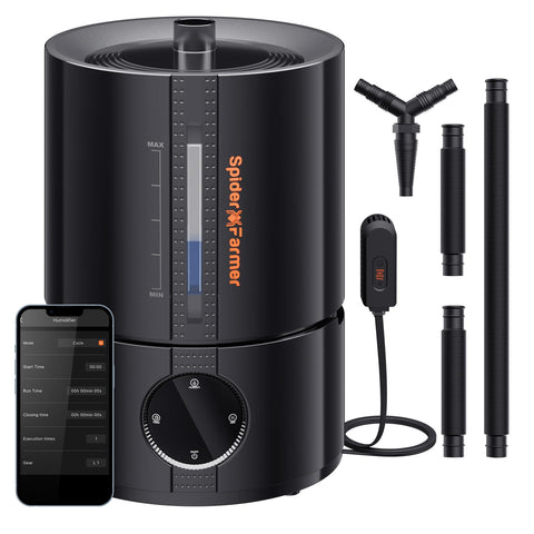 Spider Farmer 450ml/h humidifier front view enhances plant humidity for thriving growth